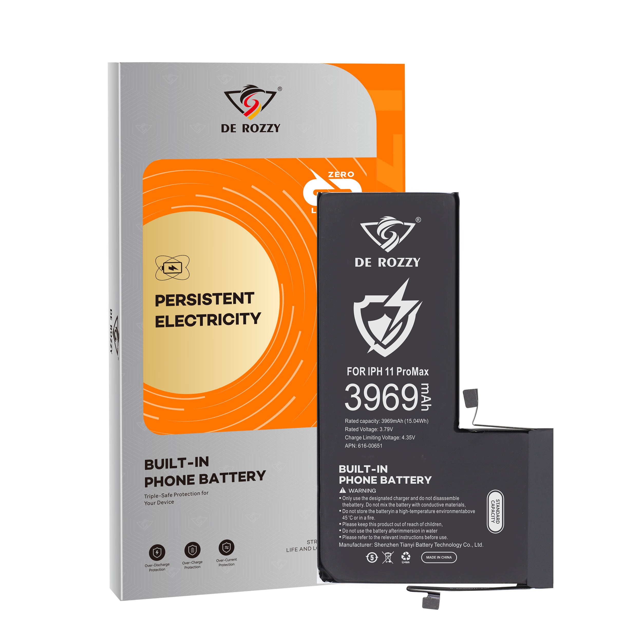Original Capacity Battery For iPhone 11 Pro Max 3969mAh