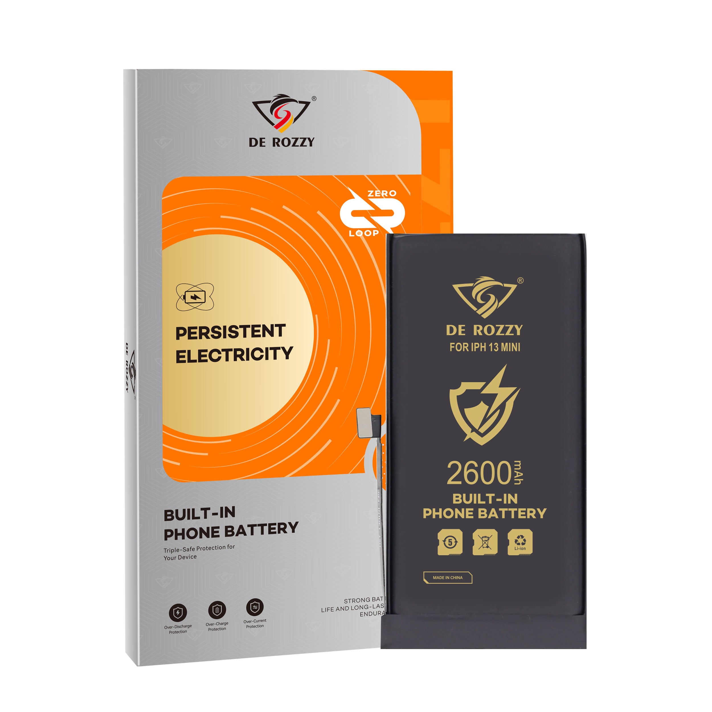 High Capacity Battery For iPhone 13 mini 2600mAh