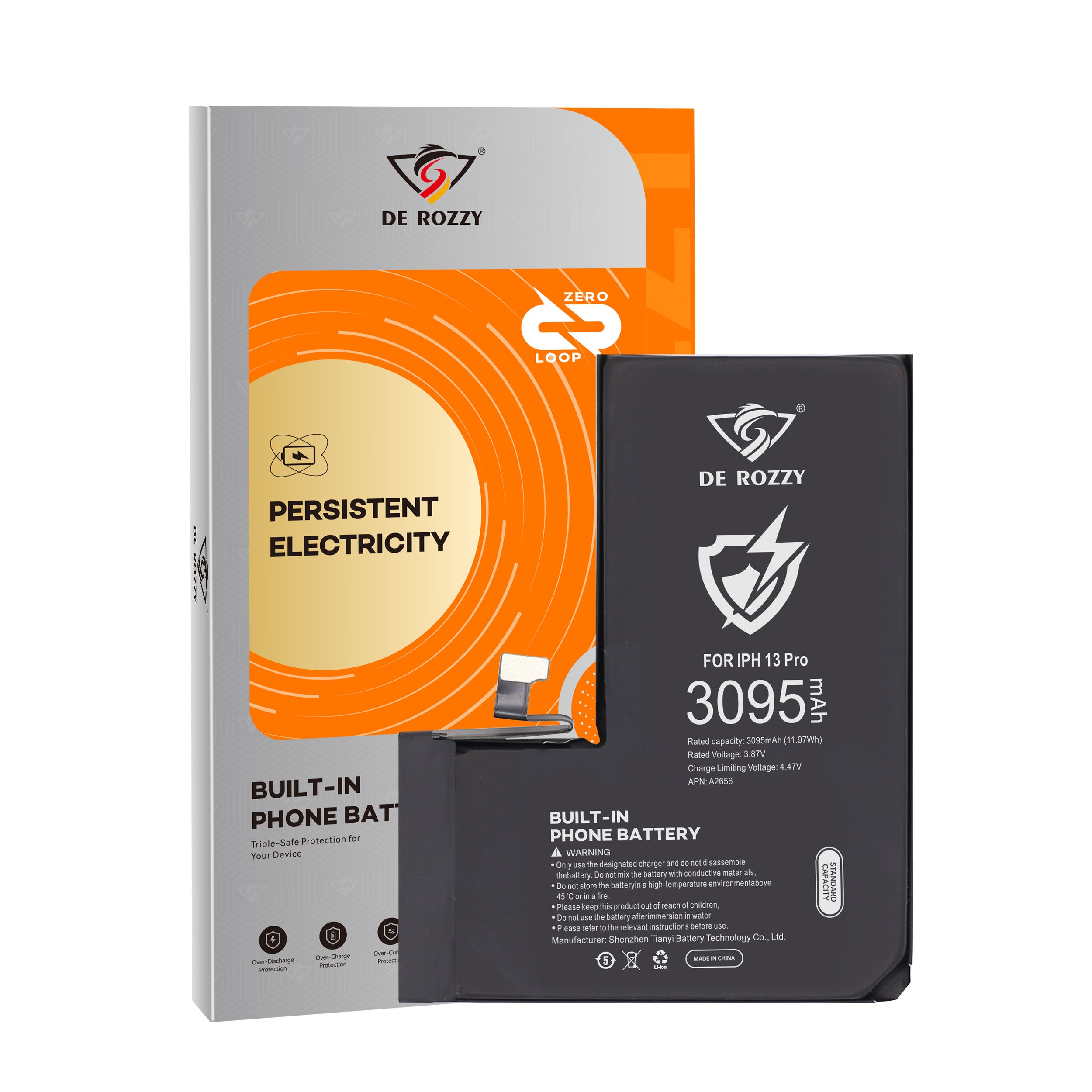 Original Capacity Battery For iPhone 13 Pro 3095mAh