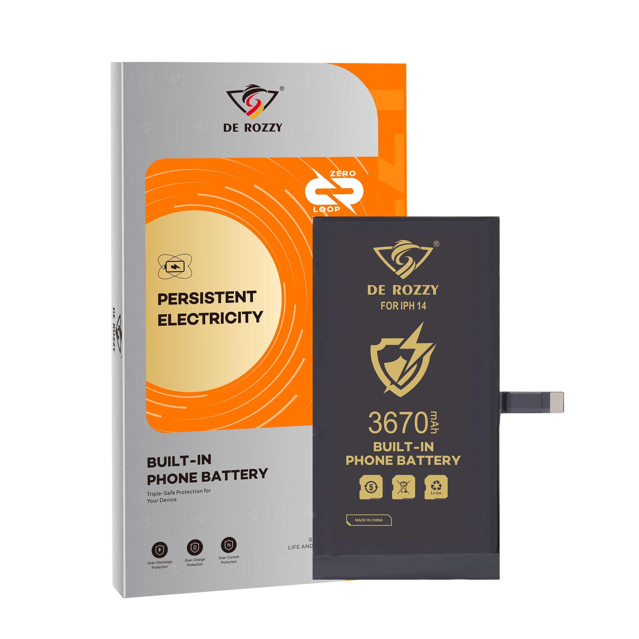 High Capacity Battery For iPhone 14 3670mAh