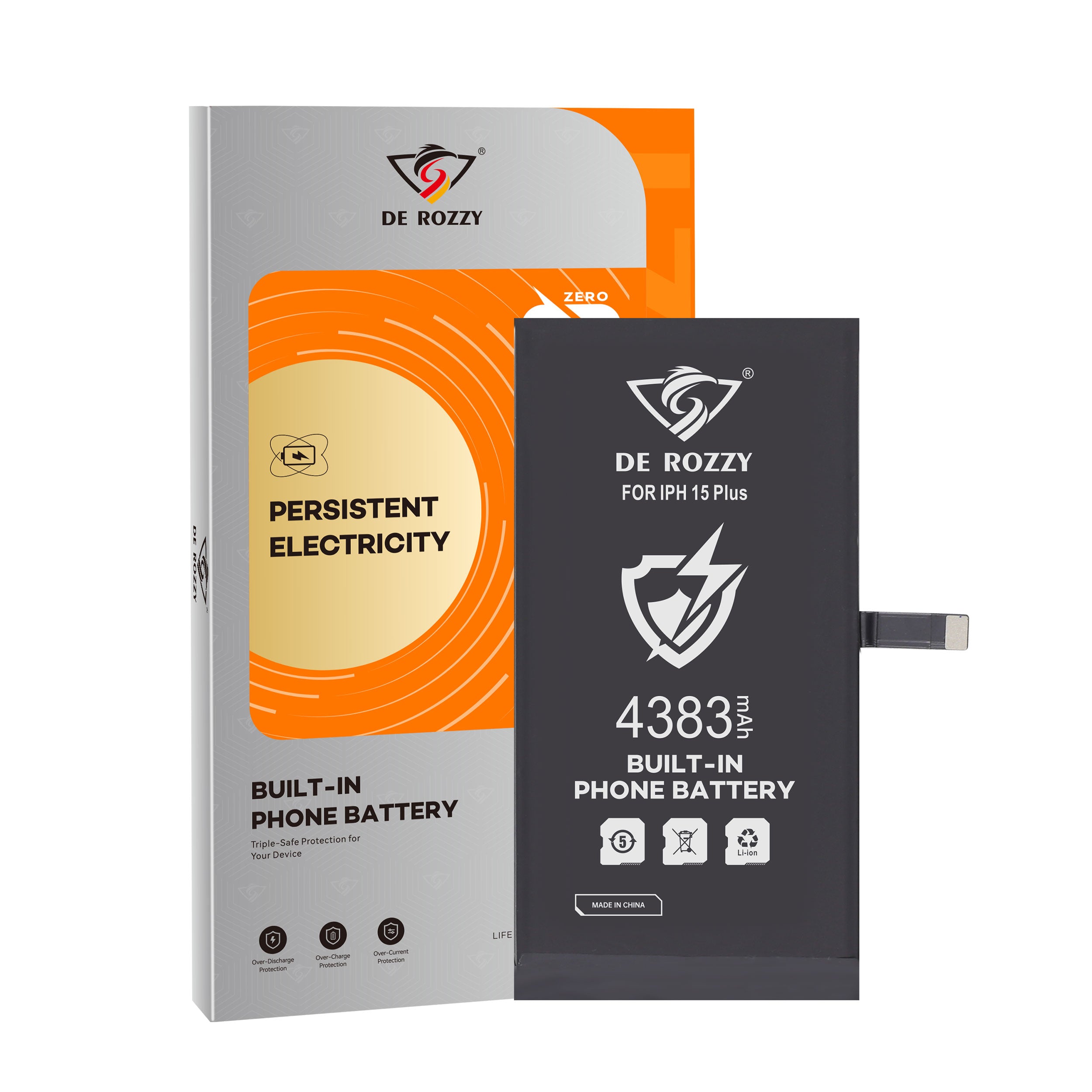 Original Capacity Battery For iPhone 15 Plus 4383mAh