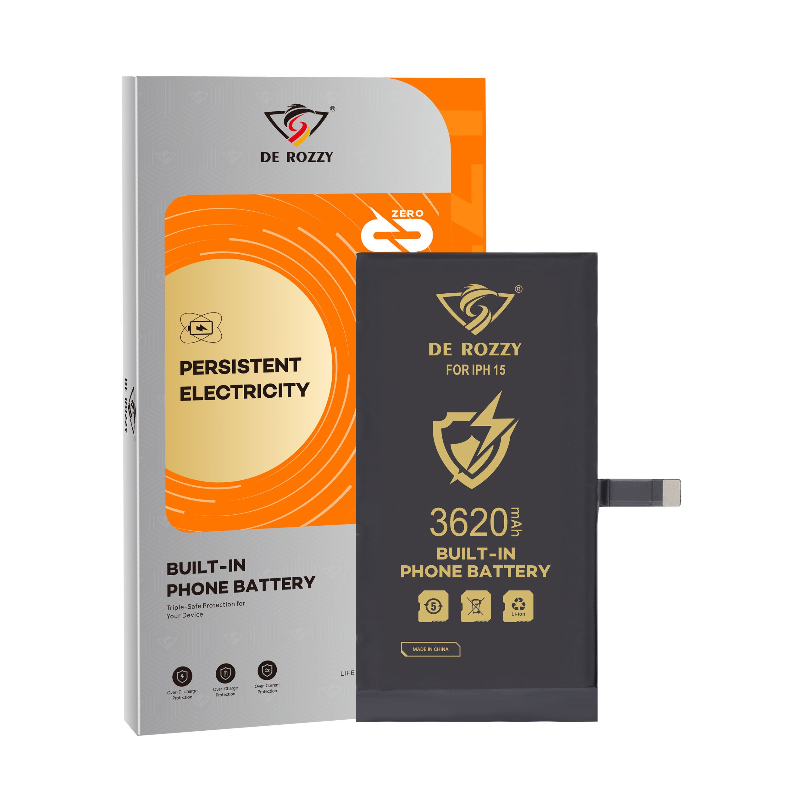 High Capacity Battery For iPhone 15 3620mAh