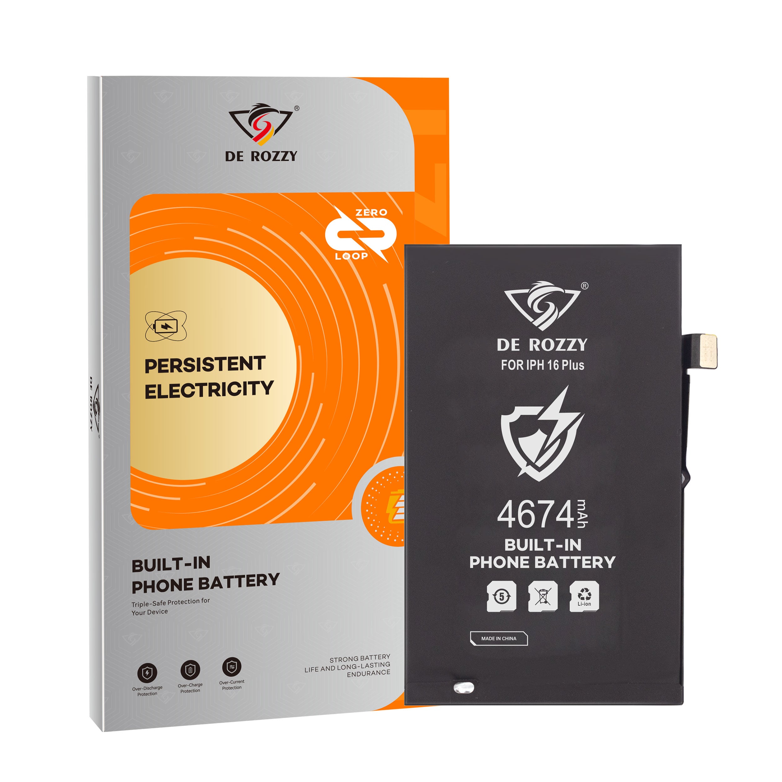 Original Capacity Battery For iPhone 16 Plus 4674mAh