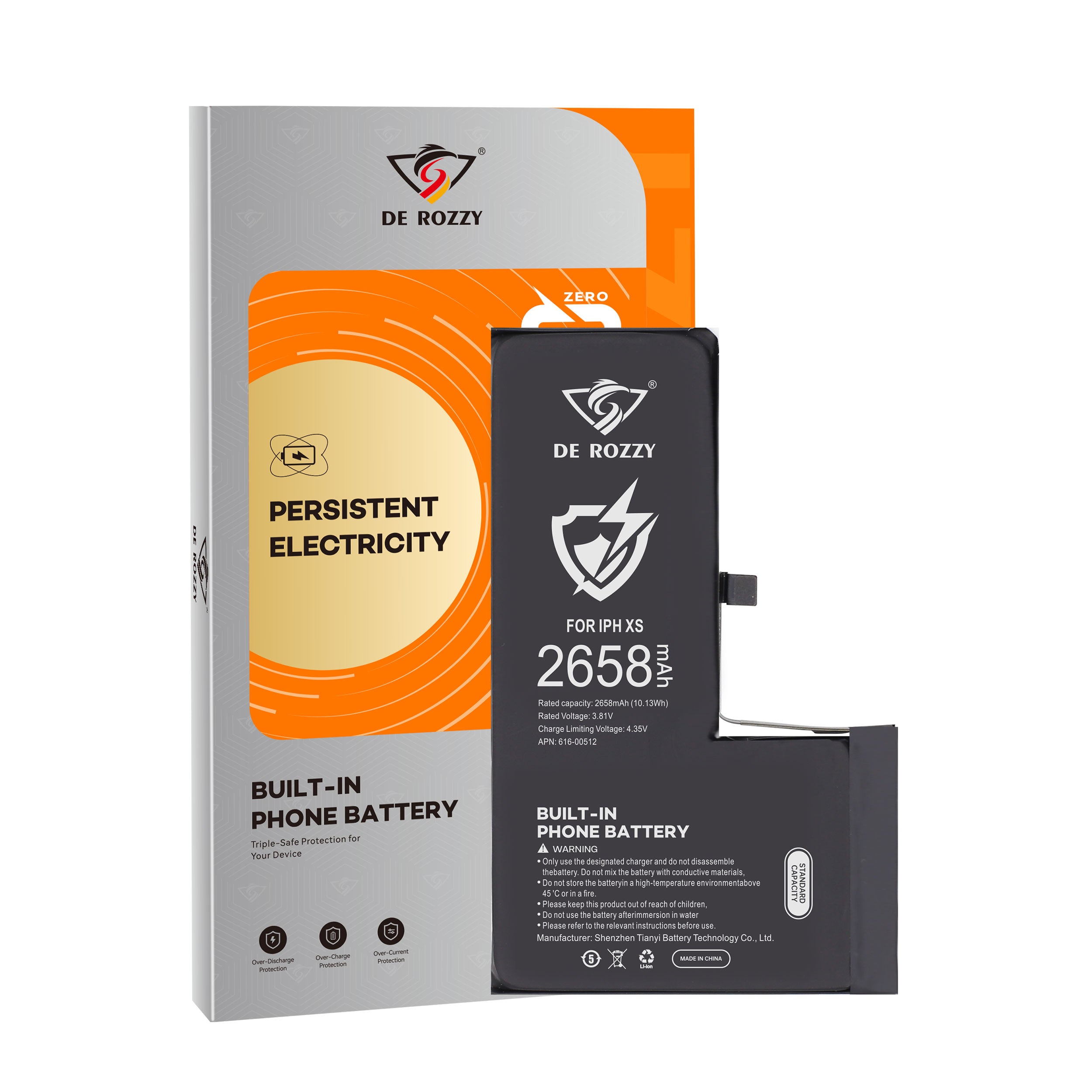 Original Capacity Battery For iPhone XS 2658mAh