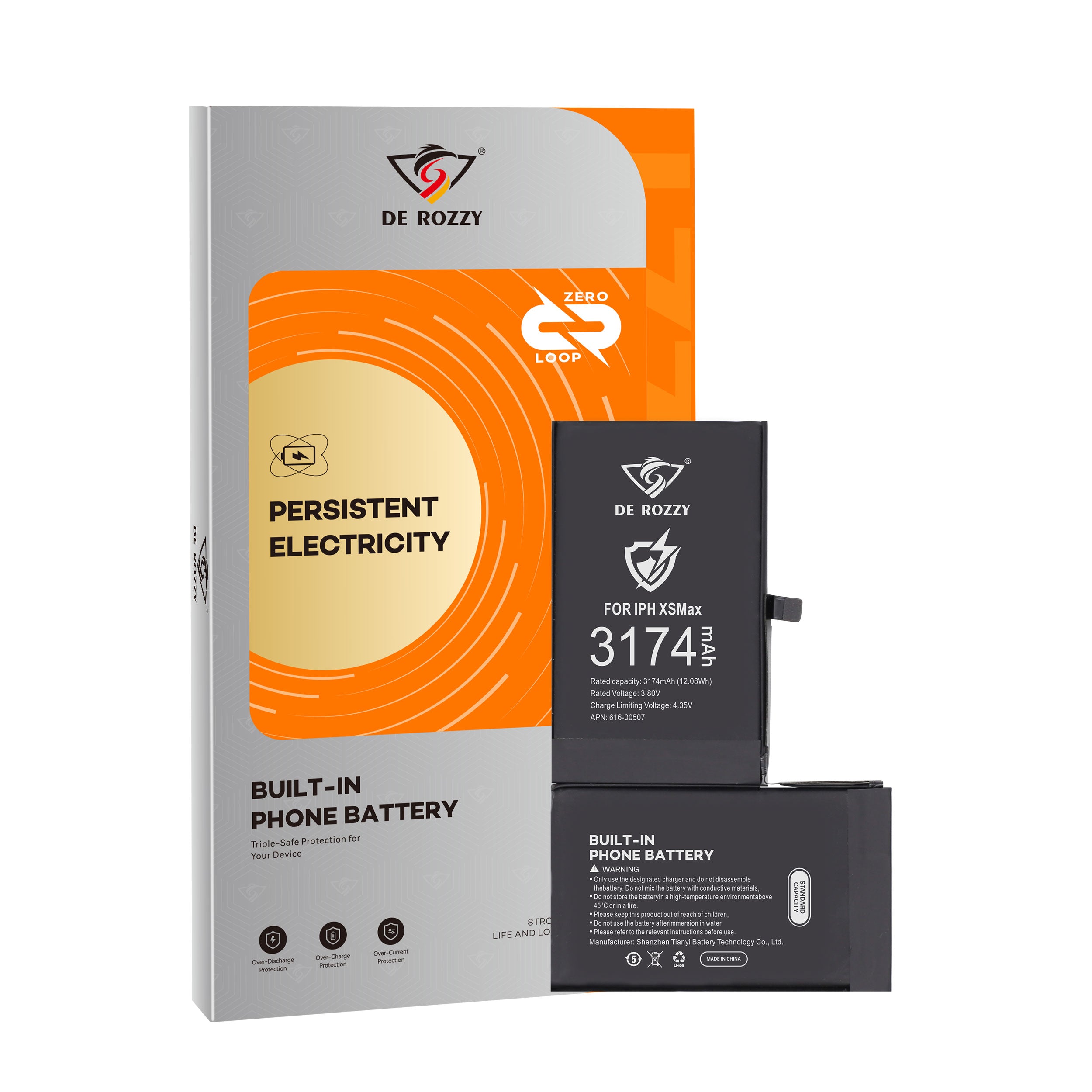 Original Capacity Battery For iPhone XS Max 3174mAh